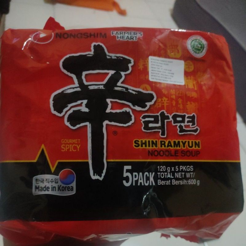 

Nongshim Shin Ramyun multipak isi 5pcs, 600g