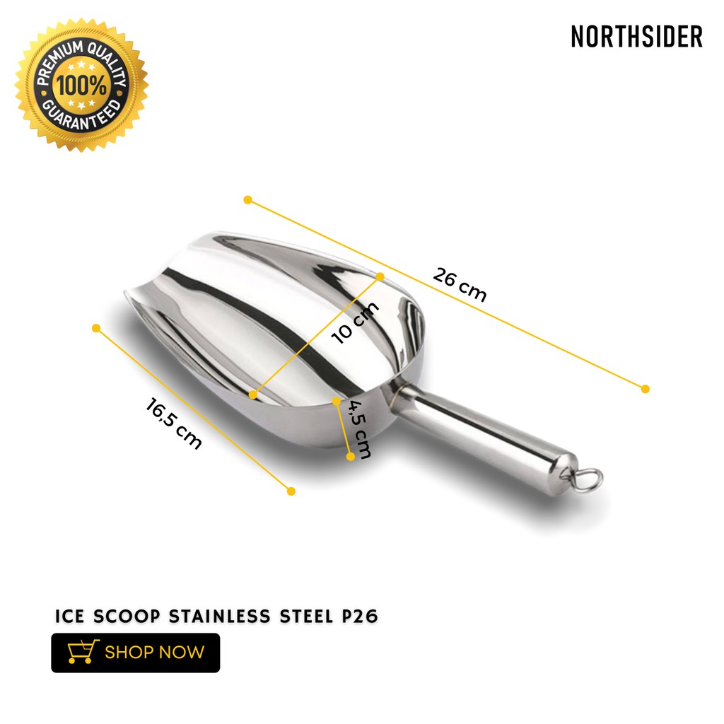 Scoop es batu ice shovel - sendok beras - sugar scoop stainless