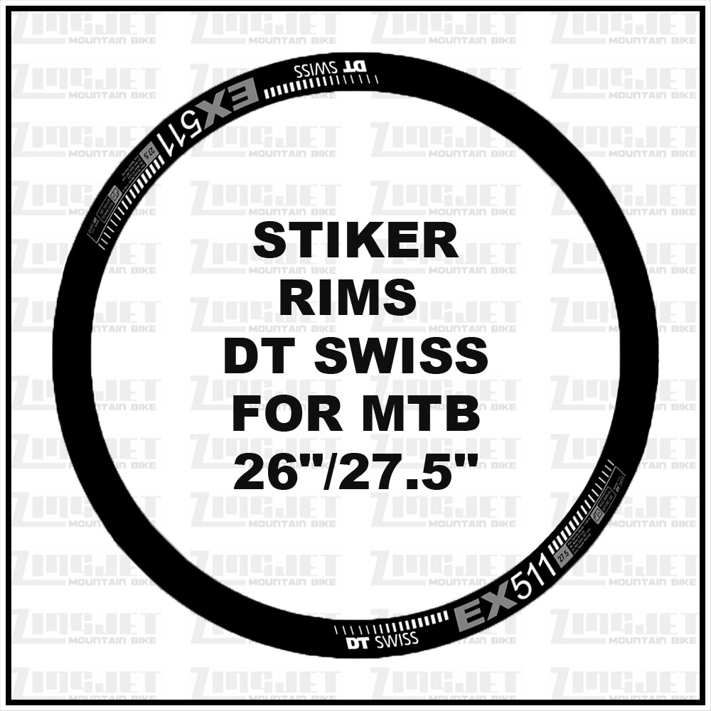 Decal Rim's DT Swiss EX551 Elegan | Stiker Untuk Velg Ukuran 26-27.5