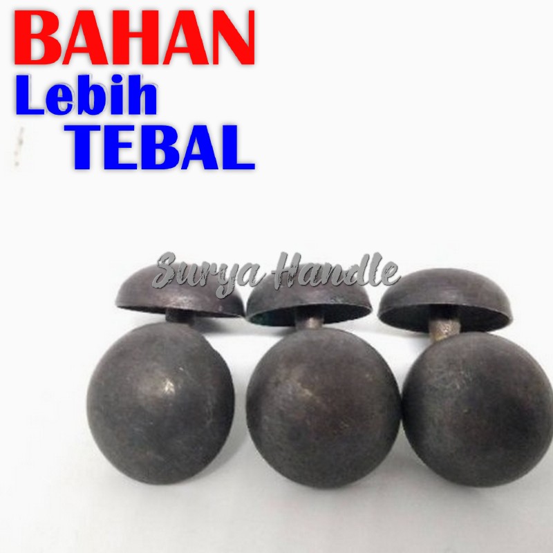 Paku Pines 3,5Cm Tarikan Gagang Pintu Kuningan Aksesories Gebyok Kuno