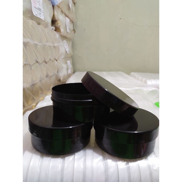 Pot lulur 250 gr hitam/ pot 200 gr hitam