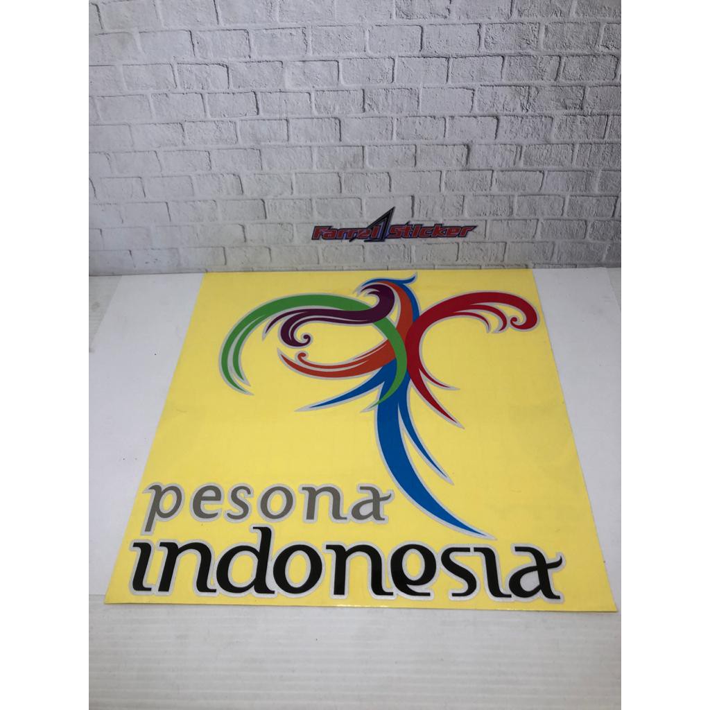 stiker sticker PESONA INDONESIA besar