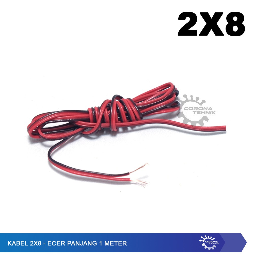 Kabel Serabut Ecer 2x8 - Diameter 1 mm - Panjang 1 Meter
