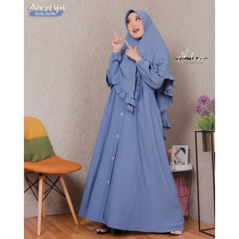 BISA COD gamis Aulia set hijab ori ATHATA best seller TERMURAH