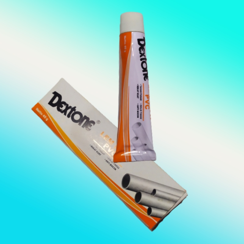 Lem pipa paralon pvc air anti bocor kaleng Dextone murah