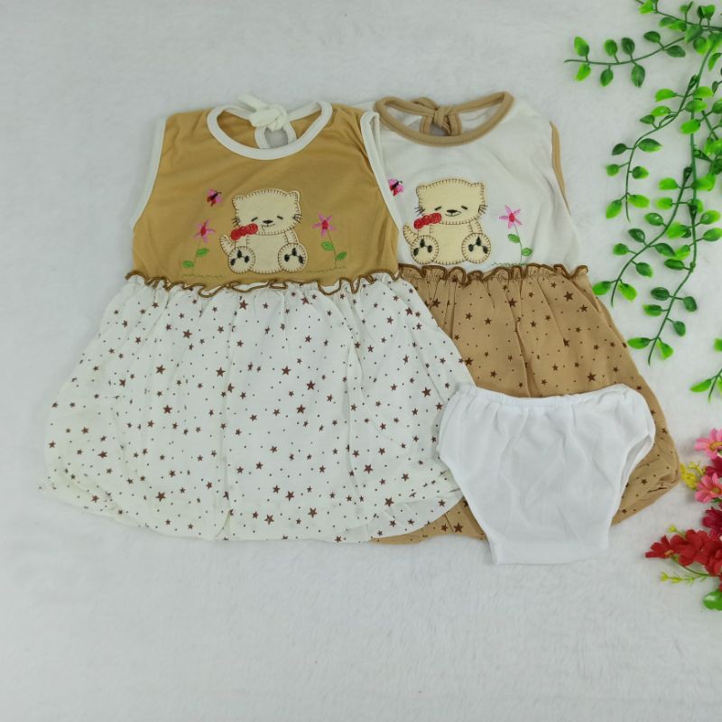 [Ss-1043] Dress Bayi New Born 0-6bulan, Baju Bayi Lucu Model Balon