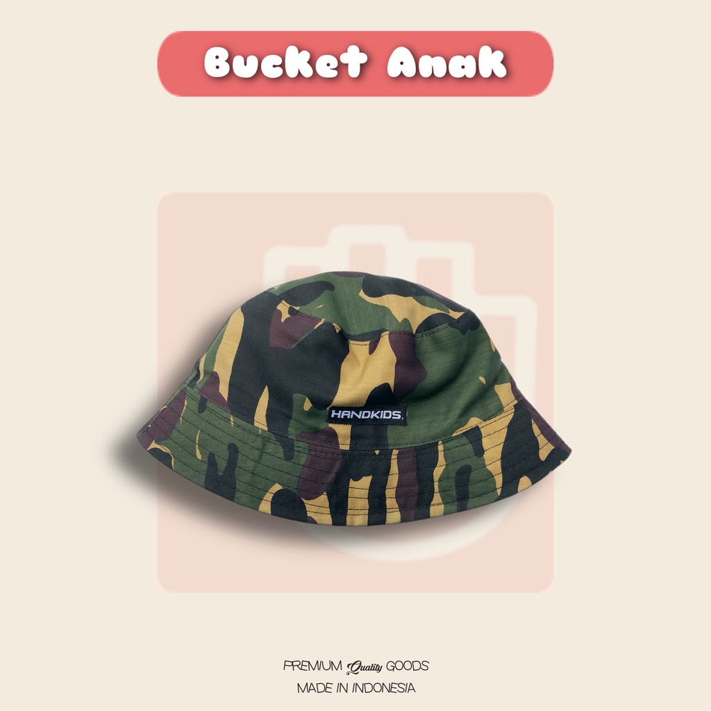 TOPI ANAK BUCKETHAT HANDKIDS 2-8tahun-Camo