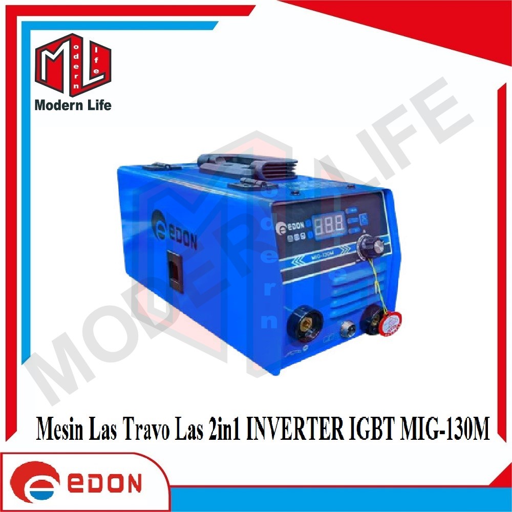 Edon Mesin Las Mig 130M Co2 Tanpa Gas Welding Migi Gasless 130M 2 in 1