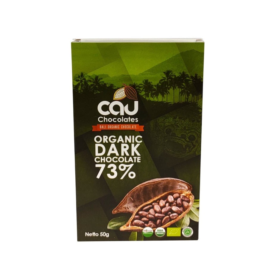 Cau Chocolate, Organic Dark Chocolate 73% 50gr