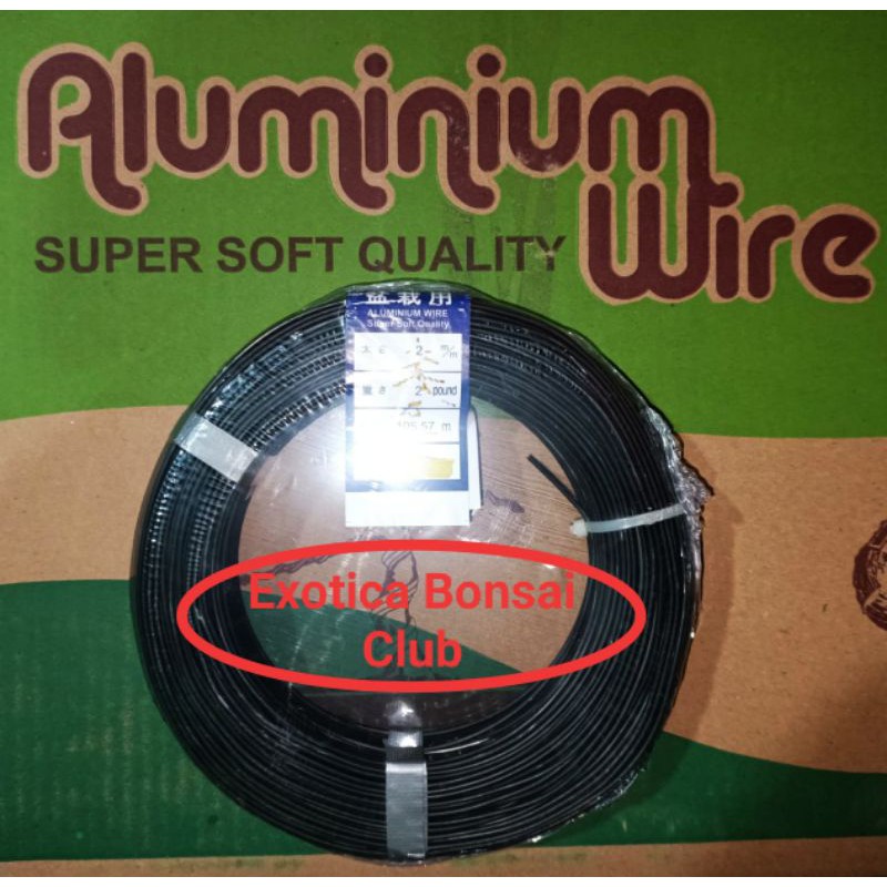 kawat hitam bonsai 2mm