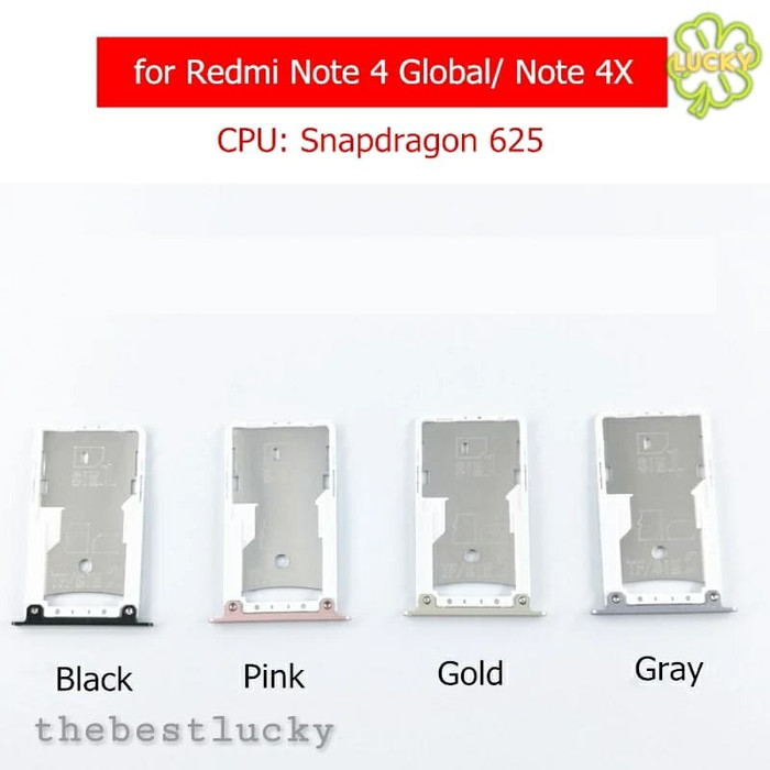 Tempat Sim Card Sim Lock Slot Sim Tray Xiaomi Redmi Note 4 / Note 4x
