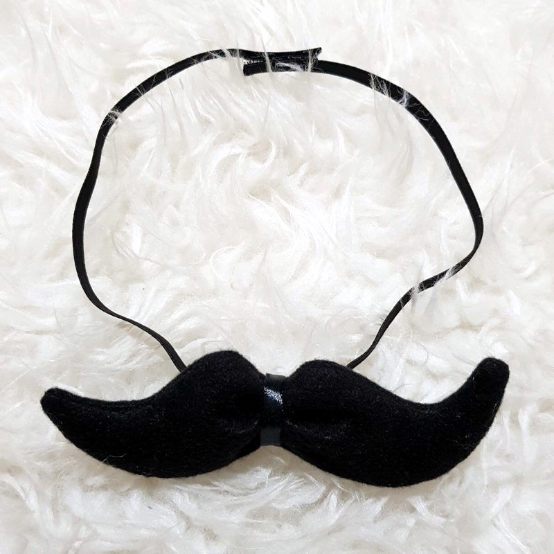 Dasi Kumis Kostum Halloween Party Mustache Black