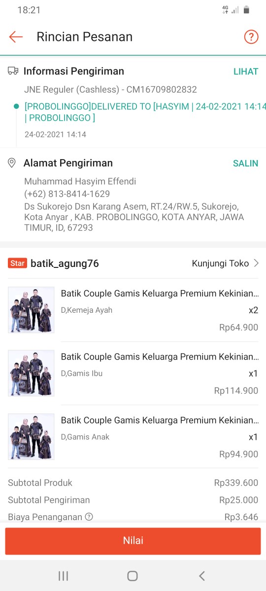 Batik Couple Gamis Keluarga Premium Kekinian / Baju Kondangan Ayah Ibu Anak Modern Elegan Terbaru