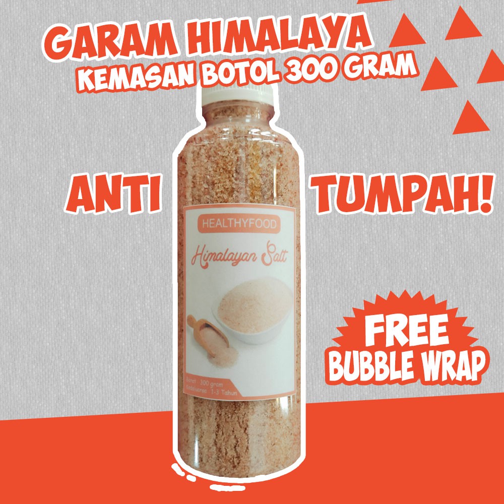 

(ANTI BOCOR) Garam Himalaya 300 gram Botol/Himalayan Pink Salt/diet ketogenic/himsalt