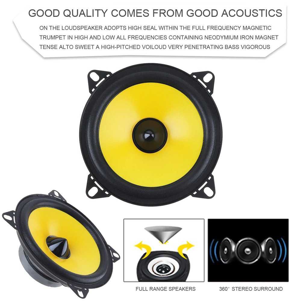 SEPLIKER 4 INC MURAH KUALITAS BAGUS Speaker Subwoofer Mobil Stereo HiFi 4 Inch 60W 2 PCS - LB-PS1401D Speaker mobil yang dapat dipasang pada pintu atau sudut mobil lainnya