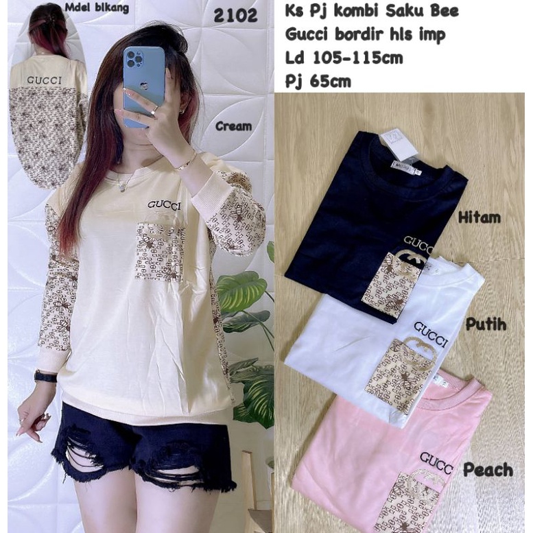 Kaos Lengan Panjang Gucci Kombi