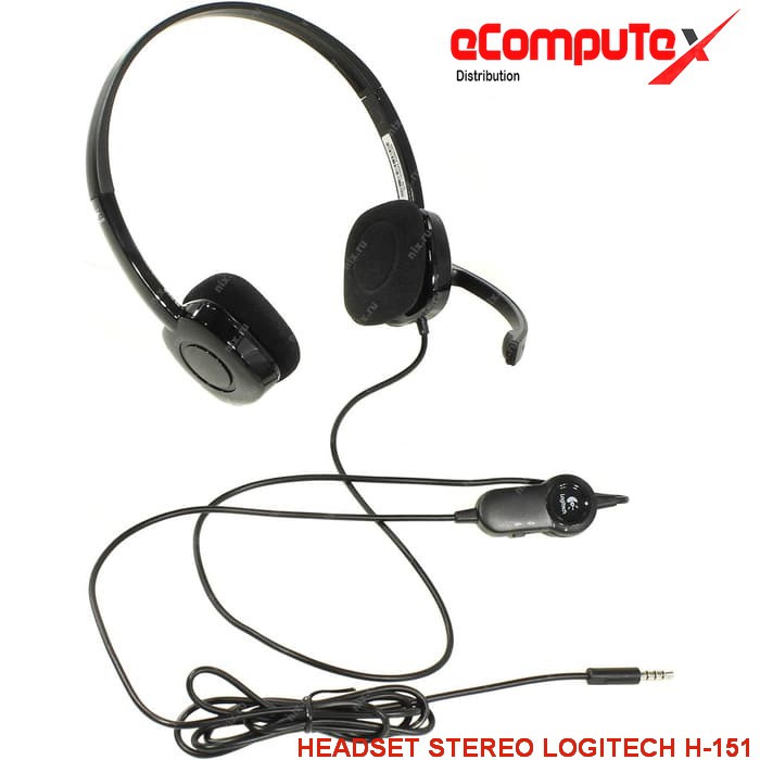 HEADSET STEREO LOGITECH H-151 GARANSI RESMI