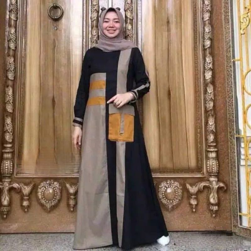 Qila maxi dress fashion muslim wanita