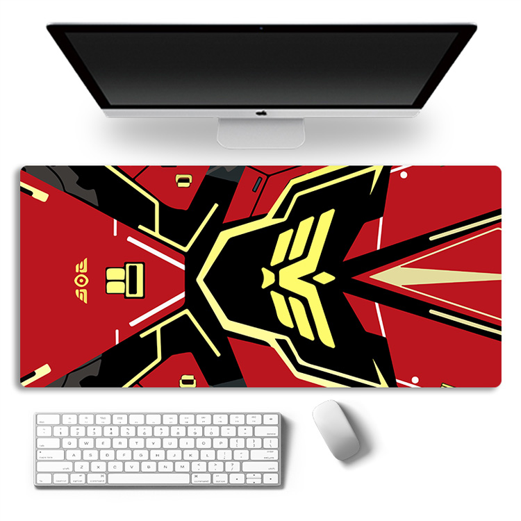 Anime Mobile Suit Gundam Mouse Pad Gaming Anti-Slip Pad untuk Mechanical Keyboard