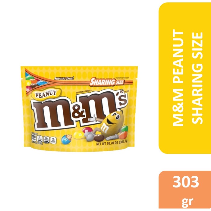 

M&M'S M&M PEANUT CHOCOLATE CANDIES SHARING | COKELAT 303,3 GR