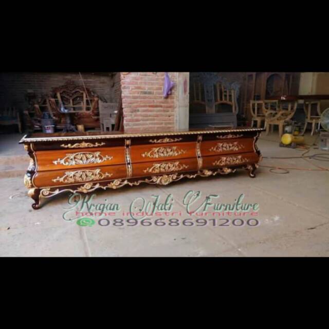 Meja tv jati bombay/bufet tv/meja tv/diswar