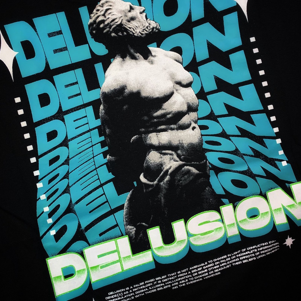 Almost Studio - T-Shirt - Delusion - Black