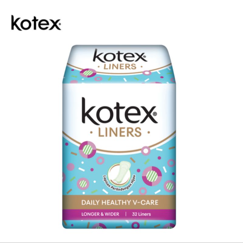 KOTEX Liners Pantyliner KOTEX Longer & Wider Isi 32 Liners