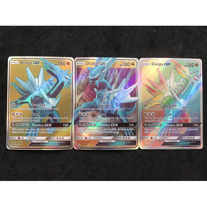 Kartu Pokemon TCG Sun&Moon Dialga GX FULLSET (3 kartu)