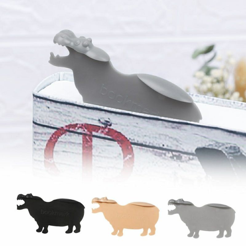 

Pembatas Penanda Buku Bookmark Bentuk Hewan Kuda Nil Hippopotamus Lucu Unik Decor