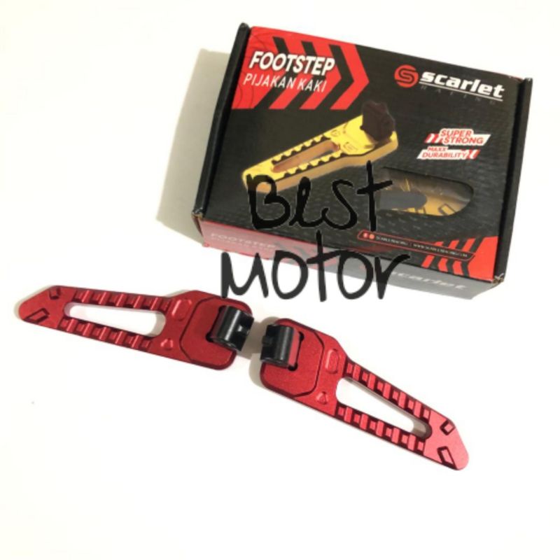 Footstep Belakang Honda ADV 150 Scarlet Full CNC Plug and play