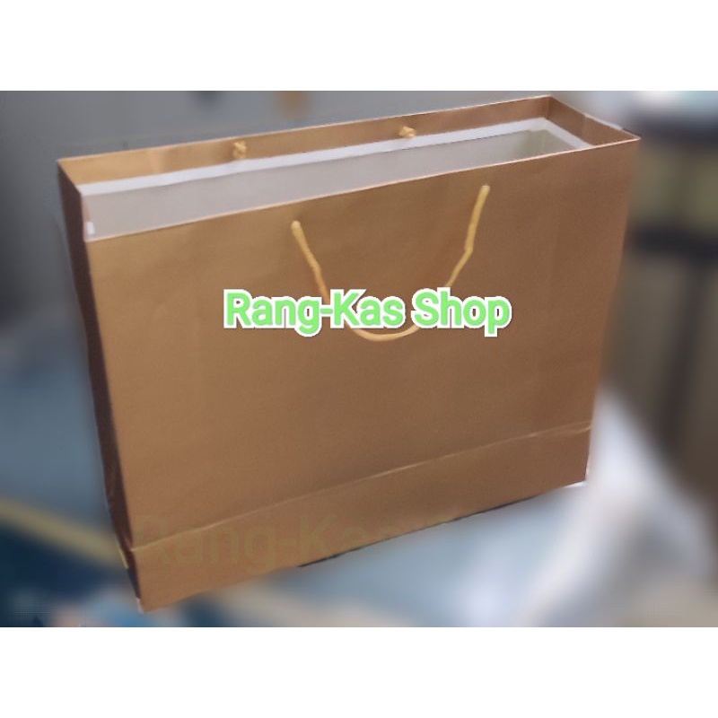 

Paperbag GOLD Landscape JUMBO karton Duplex Laminating Doff