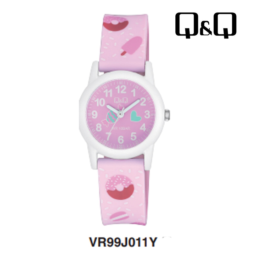 Jam Tangan Anak Colorful Motif Lucu Rubber Analog Original Q&amp;Q QNQ QQ VR99 VR99J series