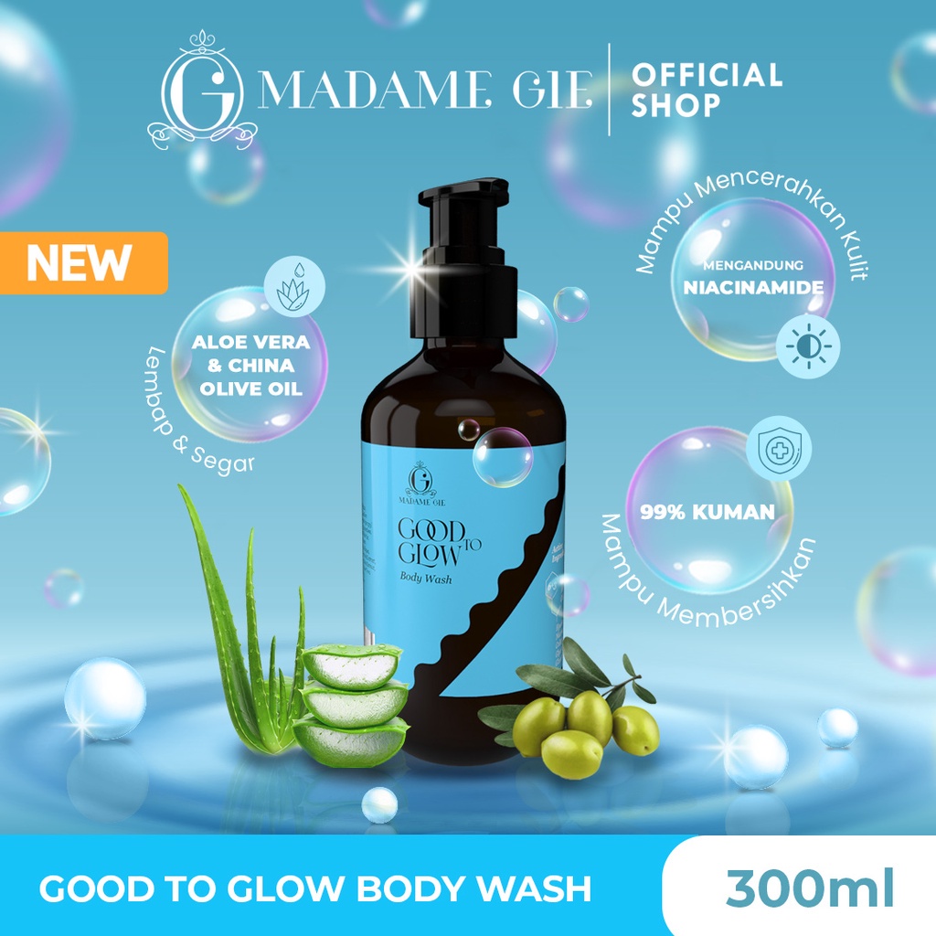 ⭐️ Beauty Expert ⭐️ Madame Gie Good to Glow All Series Whitening - Shower Scrub - Lotion - Body Wash