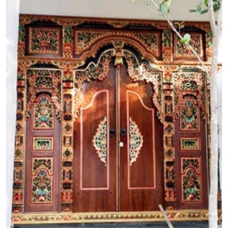 Pintu Gebyok Ukir Ukuran 3m x 2,70m