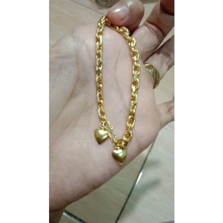 gelang koin lapis emas