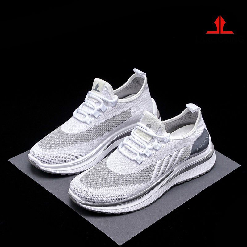 Larocking - Emperor Putih Abu | Sepatu Sneakers Running Gym Shoes Sports