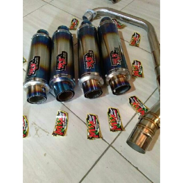 knalpot R9 Mugello satria Fu fi GSX Vixion R15 Scorpio Jupiter MX king CBR 150