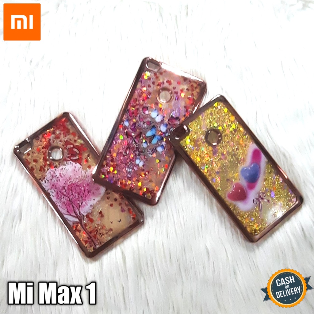 Case Xiaomi Mi Max 1 Softcase Water Gliter Jelly Chroom