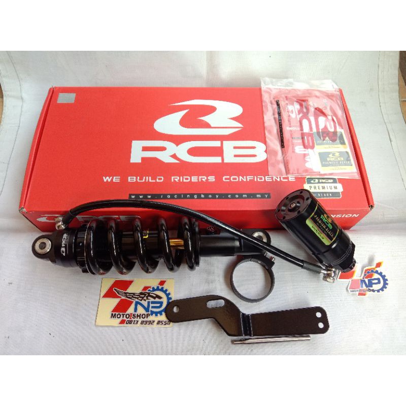 Shock belakang RCB premium black satria Fu FuFi shockbreaker tabung pisah racing boy satria F
