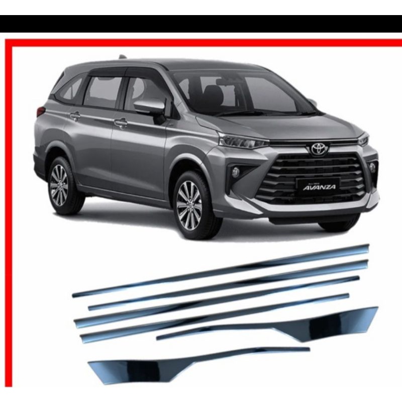 list kaca samping Avanza Xenia 2022 chrome Veloz