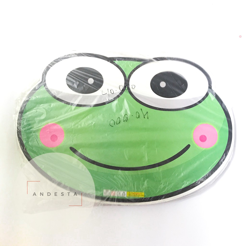 Meja Belajar Lipat Kayu Anak Karakter (Kaki Besi) Keroppi