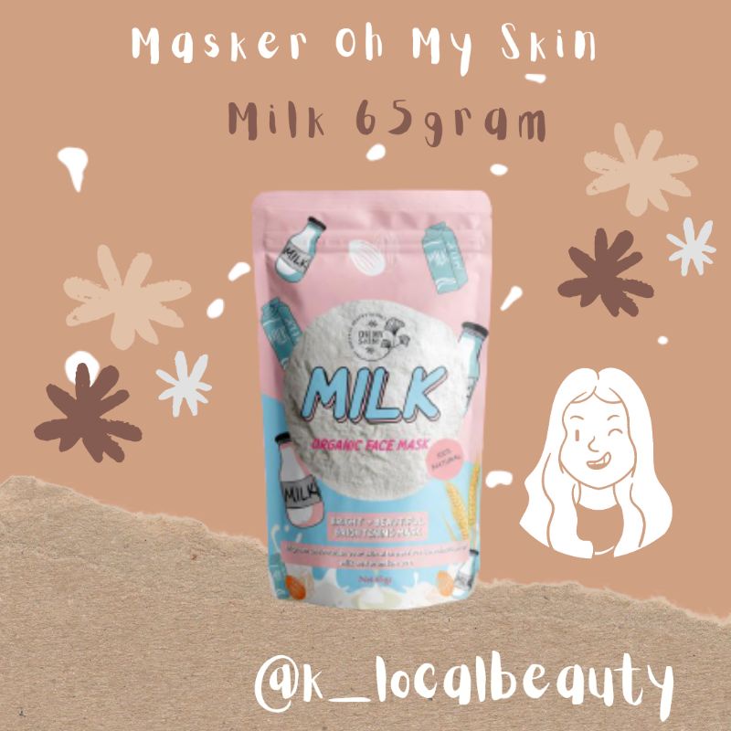 Oh My Skin Masker organik BPOM FS MILK 65gr