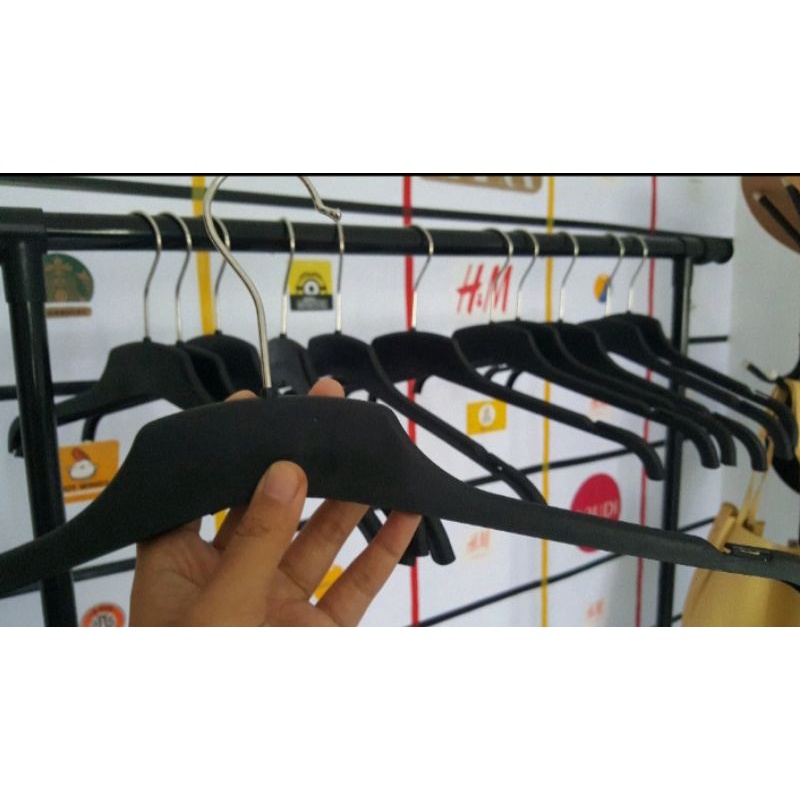 Hanger Baju Dewasa 282 Hitam 1lusin