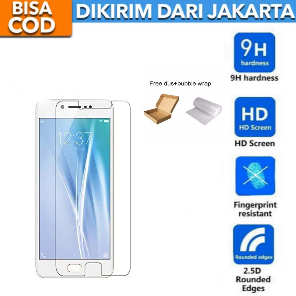 Vivo V5 Tempered Glass Screen Protector Anti Gores