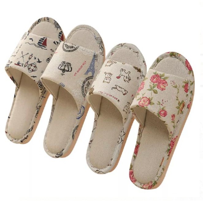 Sandal Rumah Hotel Empuk Nyaman Indoor Halus Motif Gambar Slipper SP003