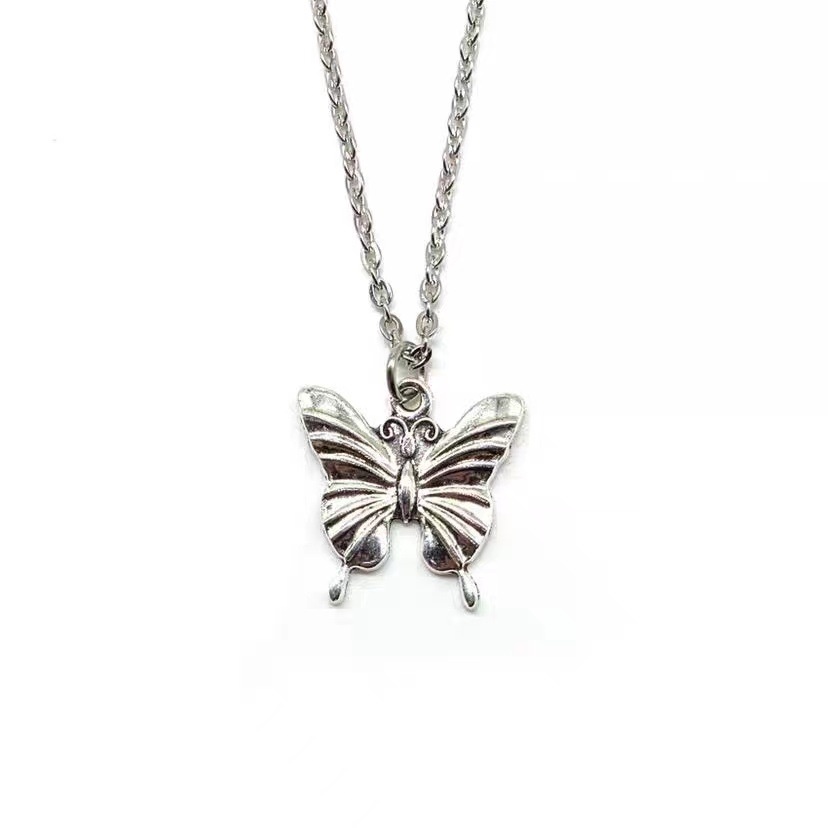 Pribadi dingin style butterfly kalung punk Eropa hip hop kalung Street kalung wanita's new In