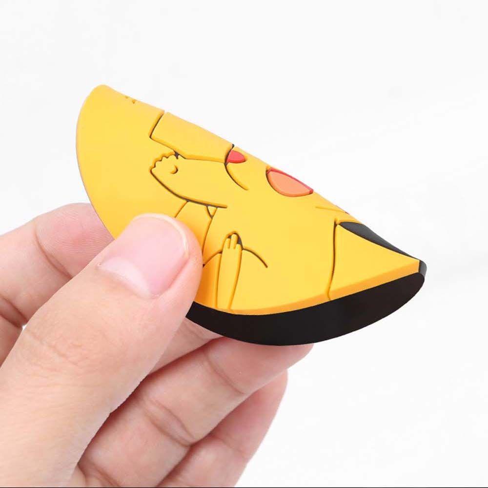 Rebuy Pikachu Cup Pad Anti Slip Kawaii POKEMON Ornamen Mobil Transparan Cup Holder Water Cup Slot Pad