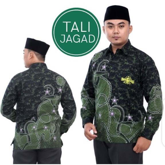 KEMEJA BATIK NU TALI JAGAD PREMIUM (SAKU BORDIR NU) // BATIK NU TERMURAH BERKUALITAS