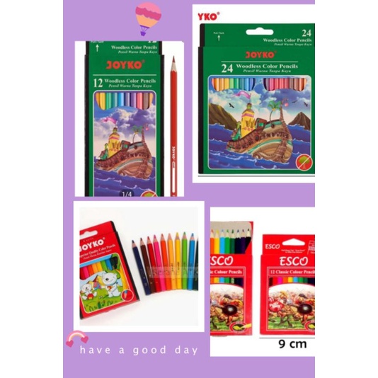 

pensil warna JOYKO woodless color pencils
