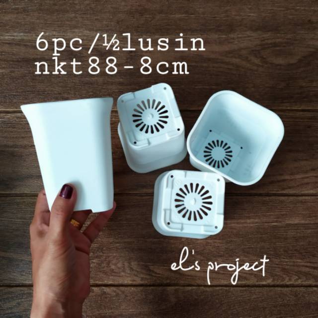 Set 6pc Pot kotak minimalis nkt88 8cm pot kaktus kotak Set 6pc Pot kotak minimalis nkt88 8cm pot kaktus kotak